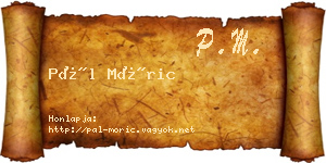 Pál Móric névjegykártya