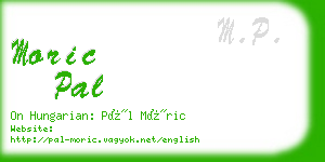 moric pal business card